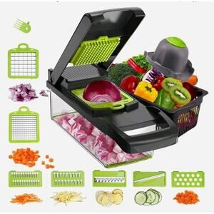 Multipurpose Chopper: Kitchen Dicer, Grater, Peeler for Fruits, Veggies & More